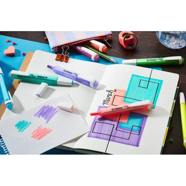 Stabilo Swing Cool Highlighters - Wallet 4