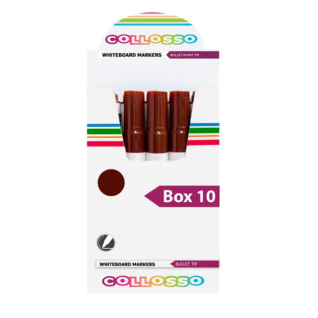 Collosso Whiteboard Marker Bullet Point - Brown