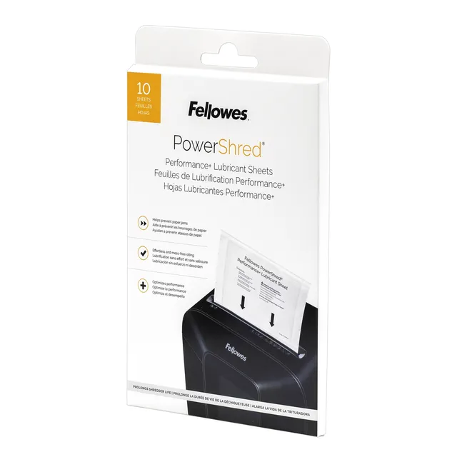 Fellowes Shredder Lubrication Sheets - 10 Pack