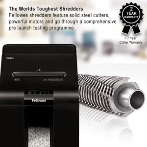 4629201-Fellowes Automax 100M Mini Cut P4 Paper Shredder - 100 Sheet (6)