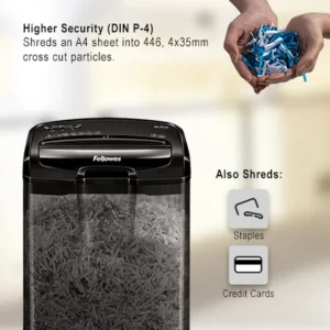 4701801-Fellowes Powershred M-7CM Cross Cut P4 Paper Shredder - 7 Sheet (1)
