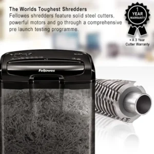 4701801-Fellowes Powershred M-7CM Cross Cut P4 Paper Shredder - 7 Sheet (4)