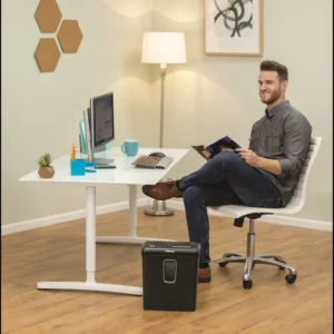 6008101-Fellowes Powershred P-30C Cross Cut P4 Paper Shredder - 6 Sheet (2)