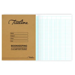 Treeline A4 Bookkeeping Book 72 Page - 8 Column Cash Journal-..