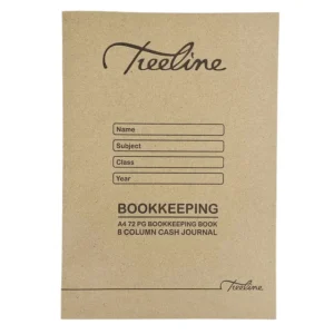 Treeline A4 Bookkeeping Book 72 Page - 8 Column Cash Journal