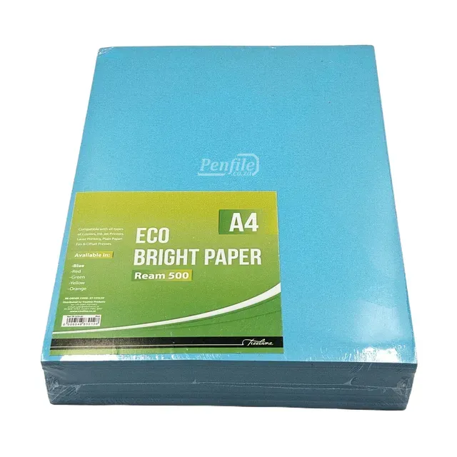 Treeline A4 Eco Paper Bright Ream 80gsm 500 Sheets - Blue