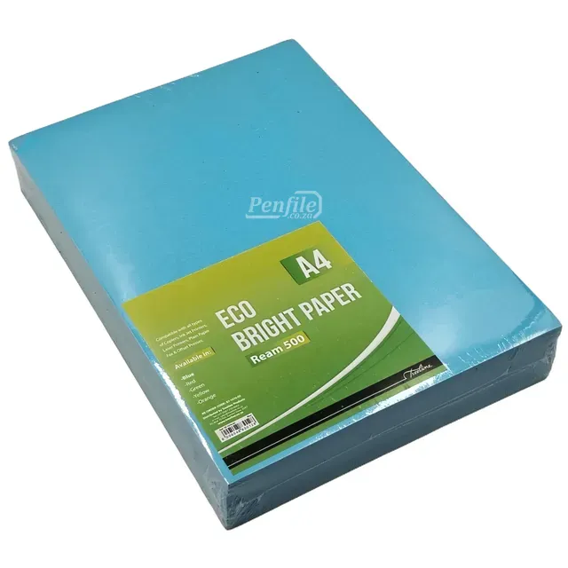 Treeline A4 Eco Paper Bright Ream 80gsm 500 Sheets - Blue