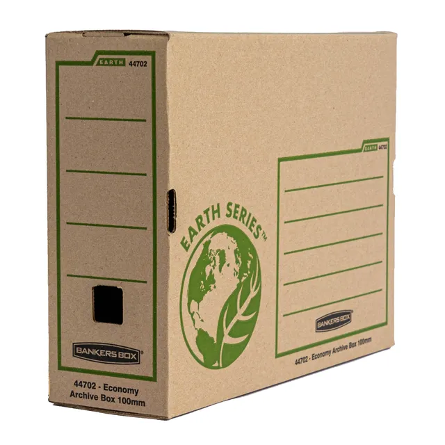 Bankers Box Earth Series A4 Economy Archive Box 100mm - Pack 4