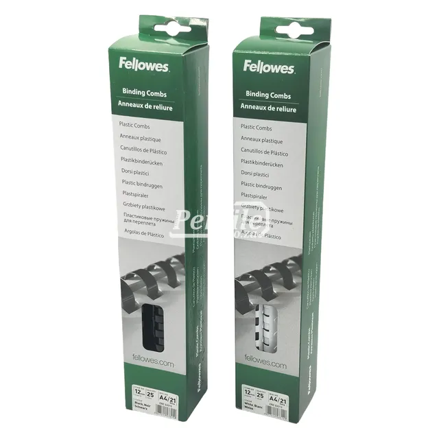 Fellowes Binding Combs Round 80 Sheet 12mm - Black Box 25