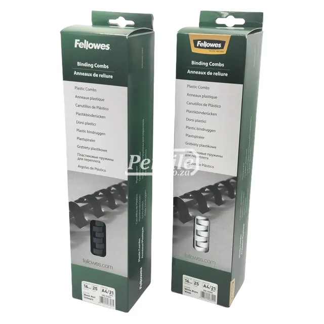 Fellowes Binding Combs Round 120 Sheet 16mm - White Box 25