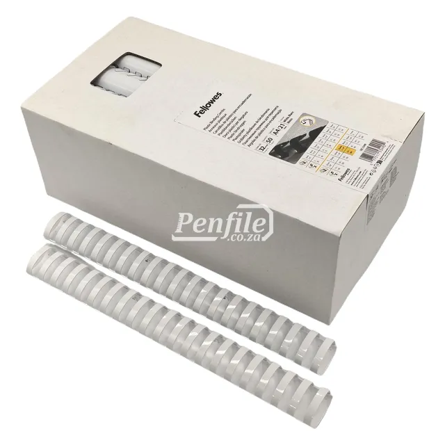 Fellowes Binding Combs Oval 280 Sheet 32mm - White Box 50