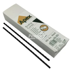 Apex Binding Combs Round 20 Sheet 6mm - Black Box 100