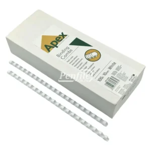 Apex Binding Combs Round 55 Sheet 10mm - White Box 100