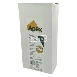 6201101-Apex Binding Combs Round 80 Sheet 12mm - Black Box 100 (2)