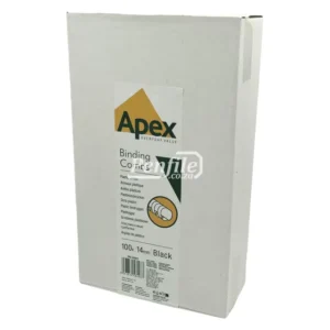 6202101-Apex Binding Combs Round 100 Sheet 14mm - Black Box 100 (2)