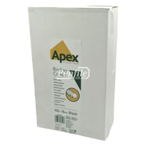 6202301-Apex Binding Combs Round 120 Sheet 16mm - Black Box 100 (2)