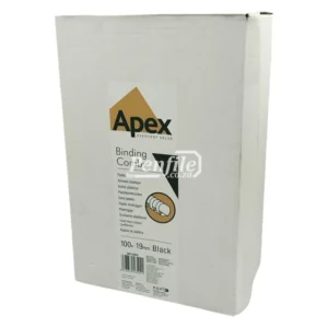 6202501-Apex Binding Combs Round 150 Sheet 19mm - Black Box 100 (2)