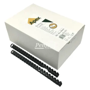 Apex Binding Combs Round 150 Sheet 19mm - Black Box 100