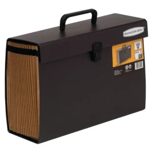 Bankers Box Handifile Expanding 19 Pocket Organiser- Black