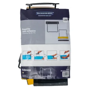 BB-CLIP-EASY-01-Bankers Box Easy Clip With Adhesive Black - Pack 20 (3)