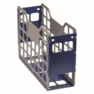 Bankers Box Slatted Econo A4 Plastic Container Pack 4 - Blue