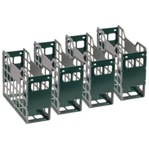 BB-SE-CNT-GRN-Bankers Box Slatted Econo A4 Plastic Container Pack 4 - Green (1)