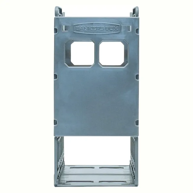 Bankers Box Slatted Econo A4 Plastic Container Pack 4 - Grey