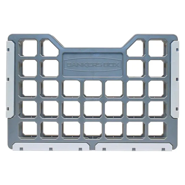 Bankers Box Slatted Econo A4 Plastic Container Pack 4 - White