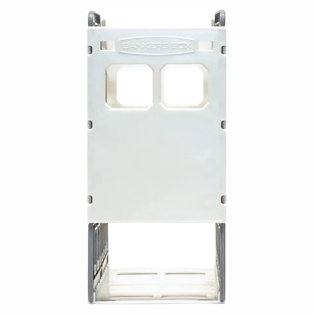 Bankers Box Slatted Econo A4 Plastic Container Pack 4 - White