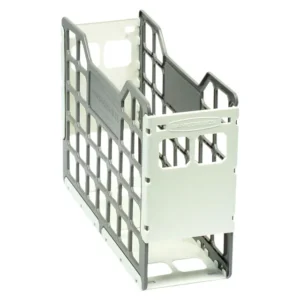 Bankers Box Slatted Econo A4 Plastic Container Pack 4 - White