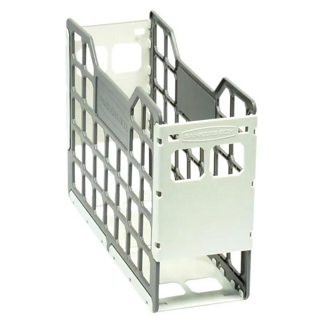 Bankers Box Slatted Econo A4 Plastic Container Pack 4 - White