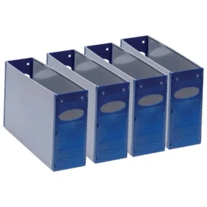 BB-SP-CONT-BLU-Bankers Box Solid A4 Plastic Container Pack 4 - Blue (1)