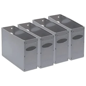 BB-SP-CONT-GRY-Bankers Box Solid A4 Plastic Container Pack 4 - Grey (1)