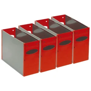 BB-SP-CONT-RED-Bankers Box Solid A4 Plastic Container Pack 4 - Red (1)
