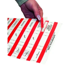 Bankers Box Alpha Adhesive Tabs 55mm (2)