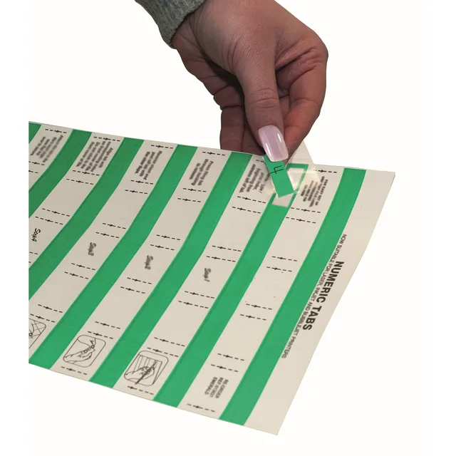 Bankers Box Numeric Adhesive Tabs 33mm - Assorted 240 Labels
