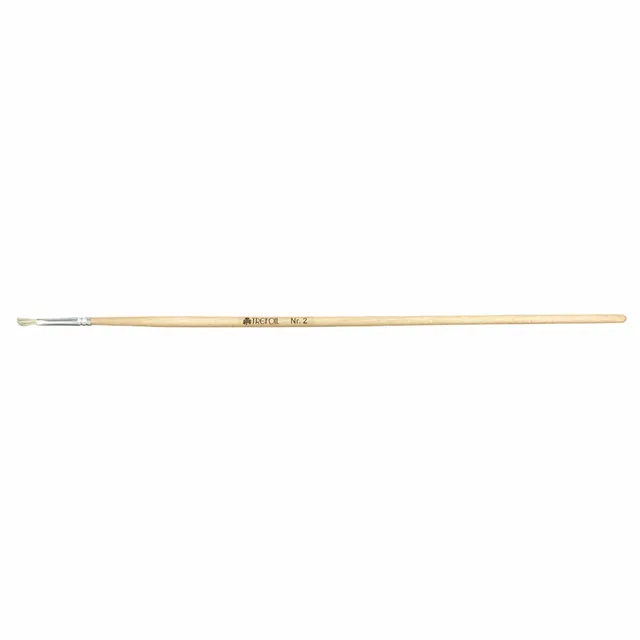 Trefoil Artist Paint Brush - Flat Long Handle No. 2
