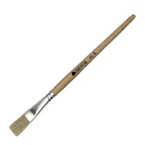 Trefoil Artist Paint Brush - Flat Short Handle No. 8