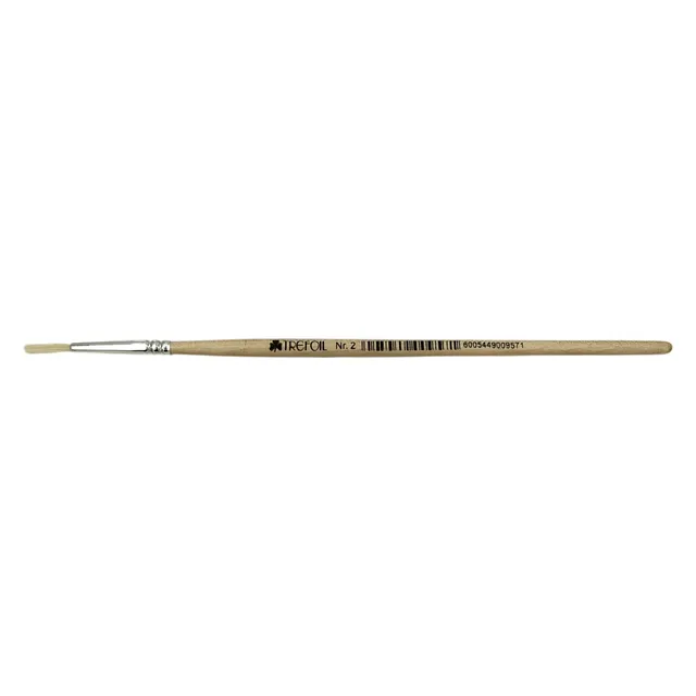 Trefoil Artist Paint Brush - Round Short Handle No. 2