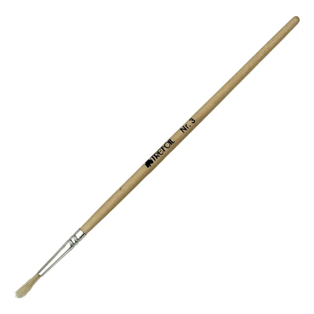Trefoil Artist Paint Brush - Round Short Handle No. 3