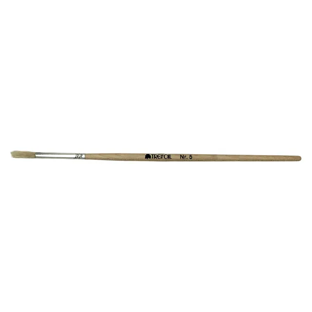 Trefoil Artist Paint Brush - Round Short Handle No. 5