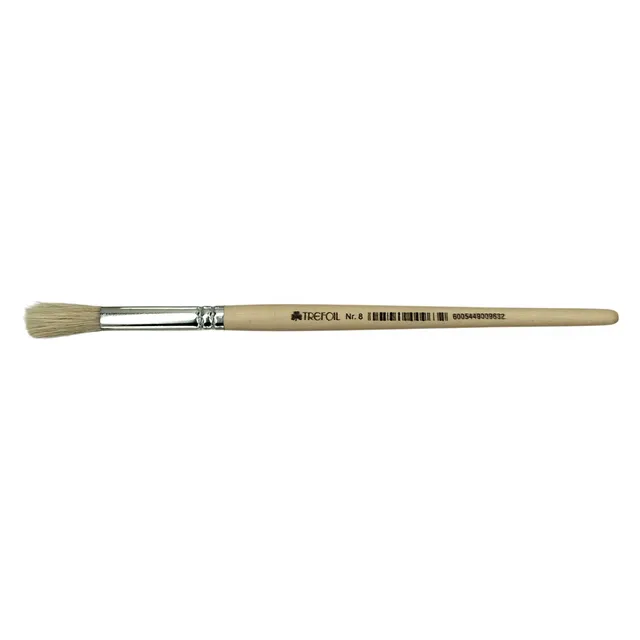 Trefoil Artist Paint Brush - Round Short Handle No. 8