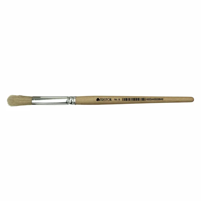 Trefoil Artist Paint Brush - Round Short Handle No. 9
