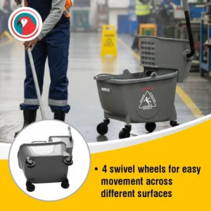 JA0709-Parrot Janitorial Mop Wringer Trolley 34L (1)