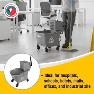 JA0709-Parrot Janitorial Mop Wringer Trolley 34L (6)