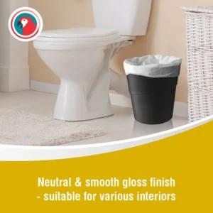 JA0802-Parrot Janitorial Waste Bin 10L - Black (3)