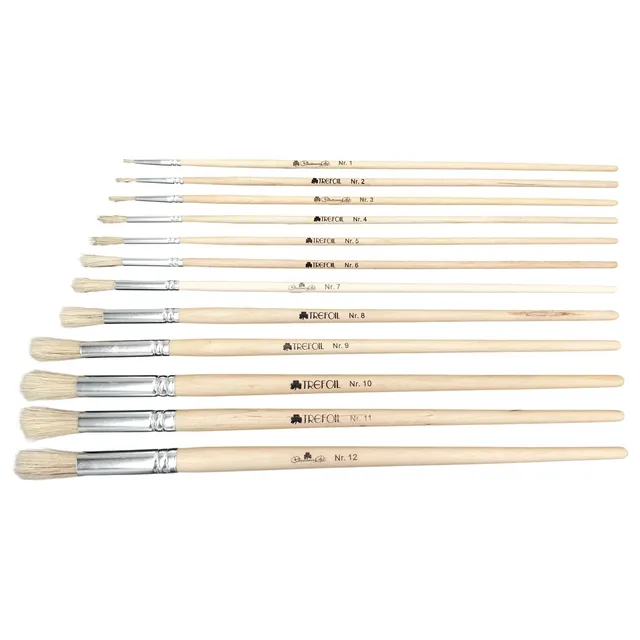 Trefoil Artist Paint Brush - Round Long Handle No. 5